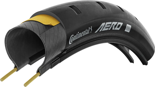 side on view of continental aero 111 road bike tyre