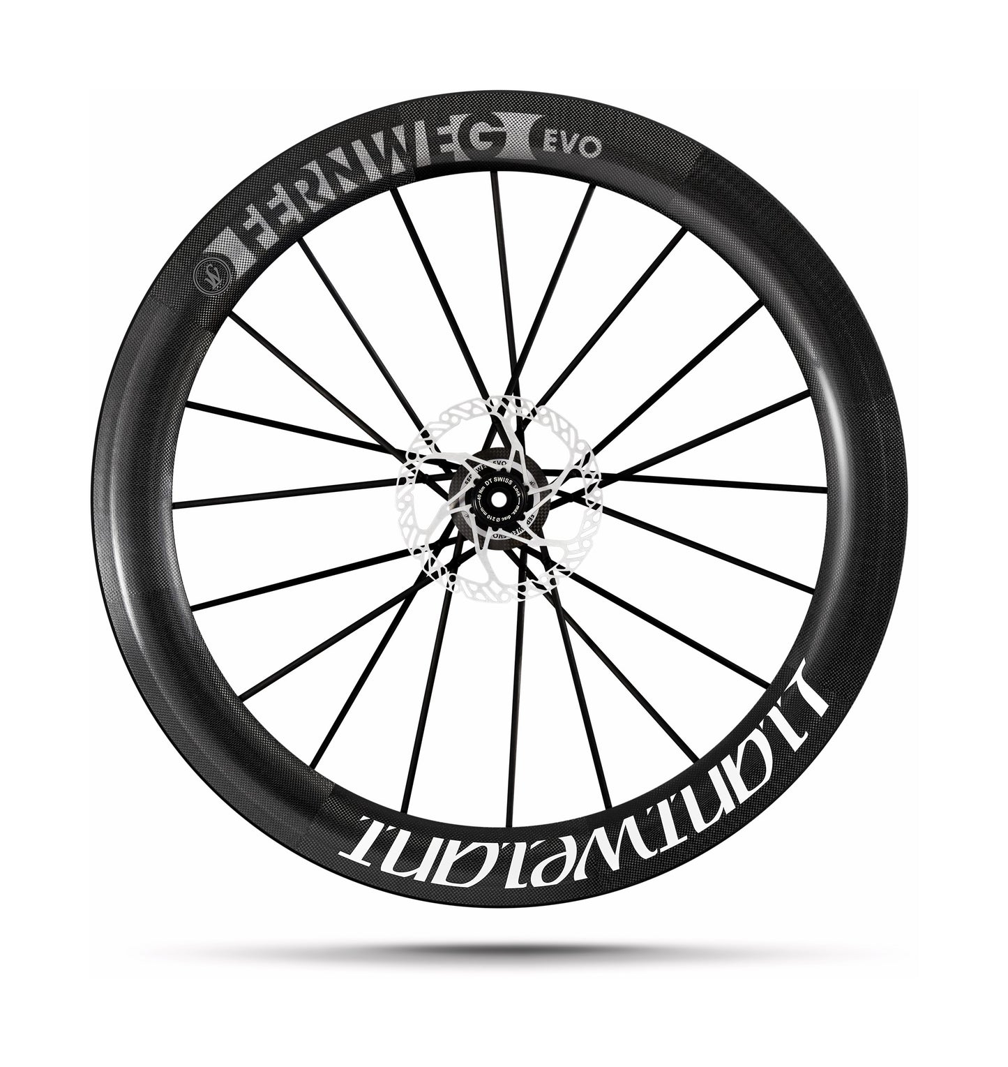 Leichtes Fernweg 63 Evo Rennrad-Vorderrad mit Scheibenbremse