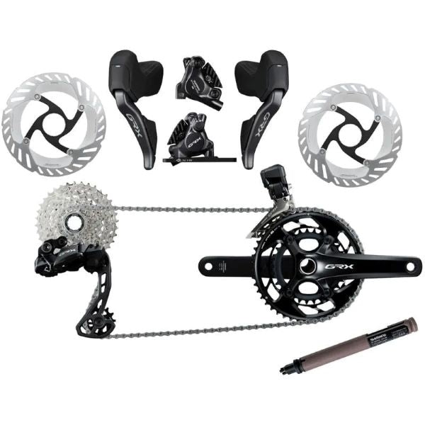 Shimano GRX RX825 2X 12 Speed Di2 Hydraulic Disc Groupset - Shimano | Eminence Cycle Co.