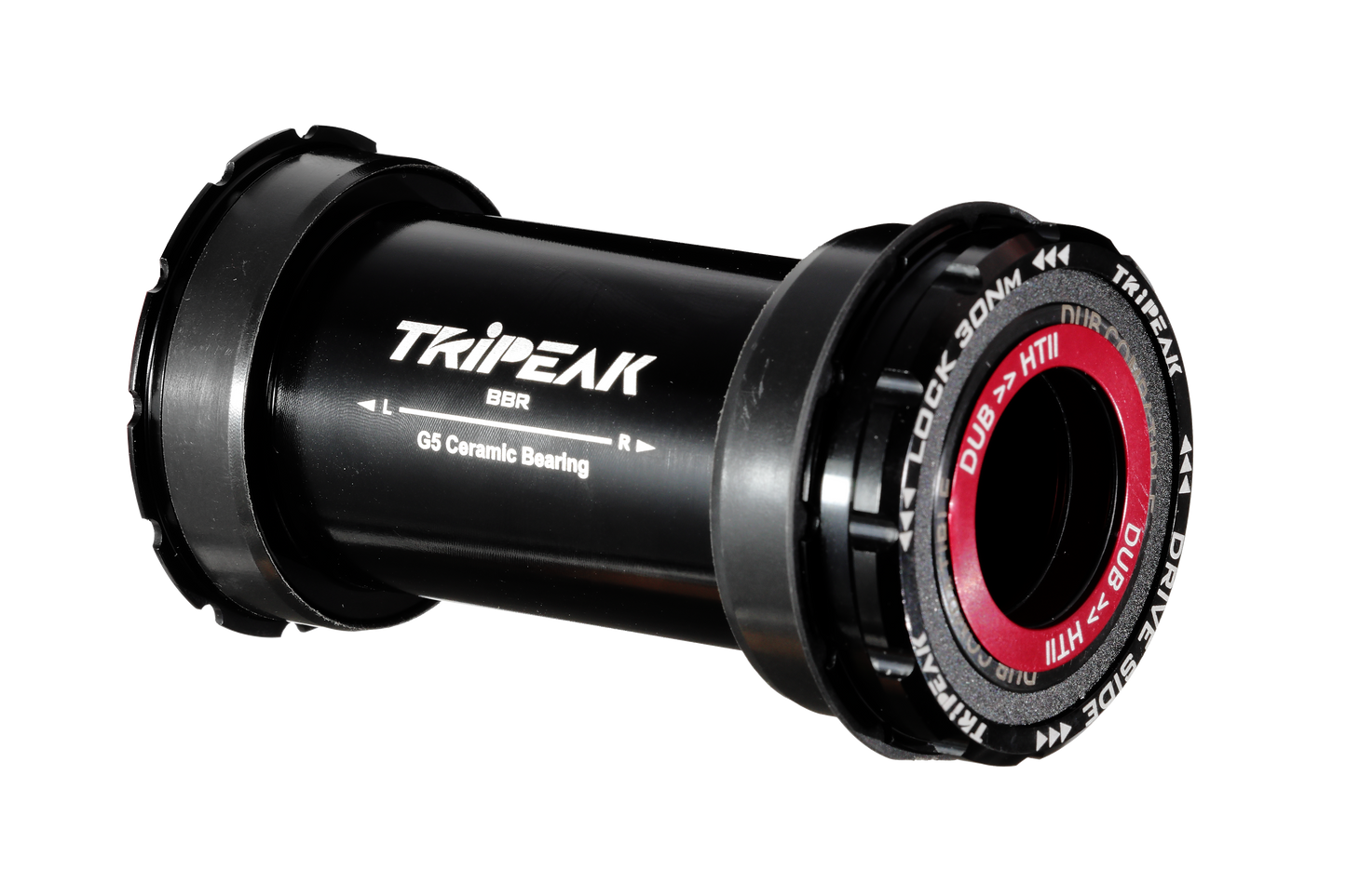 “Tripeak Press Fit 46mm (BB Right), 79mmbottom bracket – high-performance, durable bottom bracket with plastic cup, compatible with HT11, DUB, and 3D+ cranksets for smooth and efficient power transfer.”