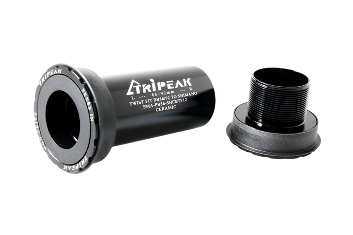 Tripeak 41mm (BB86/92), 86mm (Road)/92mm(MTB), 24mm(Shimano HTⅡ) twist fit alloy cup Ceramic / Steel options ( UK Stock )
