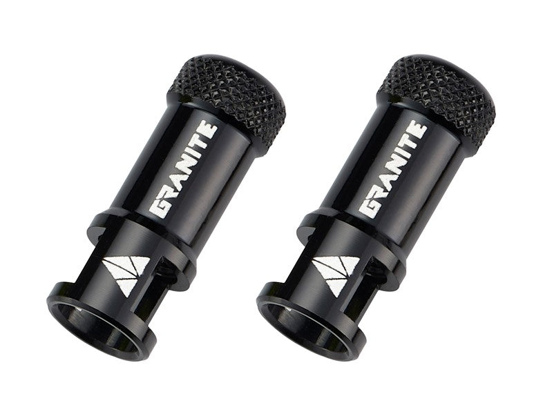 Granite JUICY NIPPLE Valve cap & Removal Tool Inc. Valve Stem - Cap Black