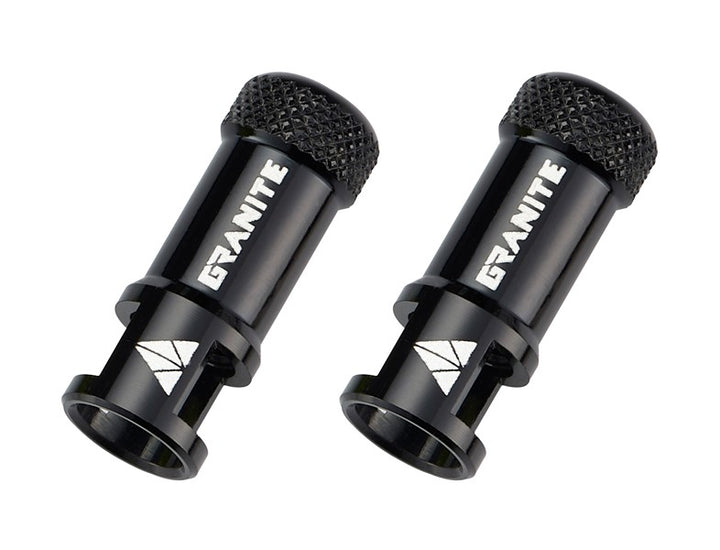 Granite JUICY NIPPLE Valve cap & Removal Tool Inc. Valve Stem - Cap Black