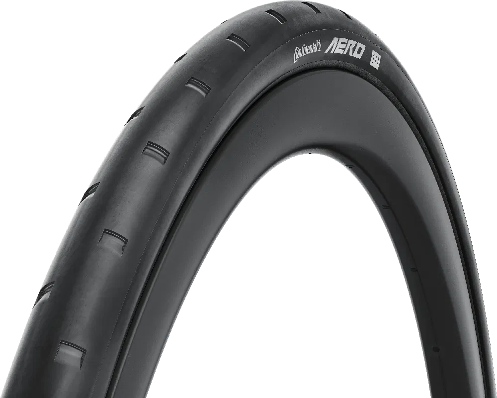 front on view of aerodynamic continental 111 aero tyre | Eminence cycle co