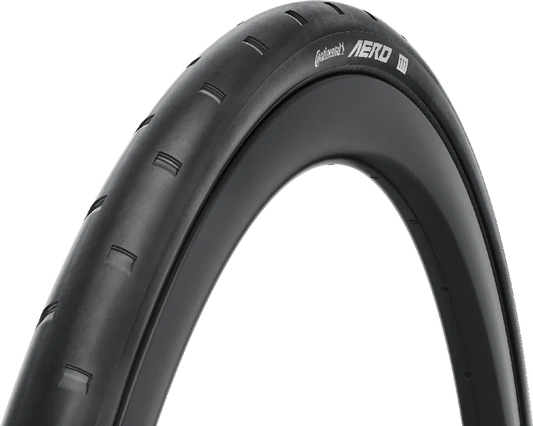 front on view of aerodynamic continental 111 aero tyre | Eminence cycle co