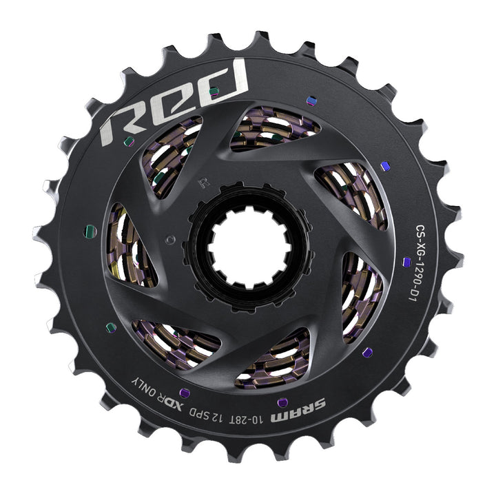 SRAM XG-1290 RED AXS Cassette - Rainbow
