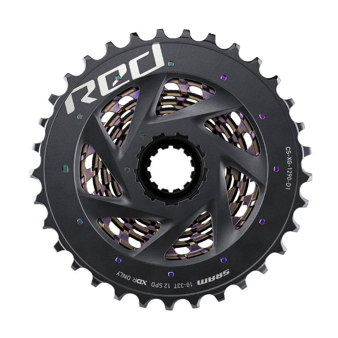 SRAM XG-1290 RED AXS Cassette - Rainbow