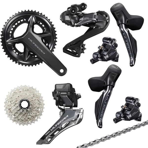  Shimano ULTEGRA R8170 DI2 bicycle components on a white background