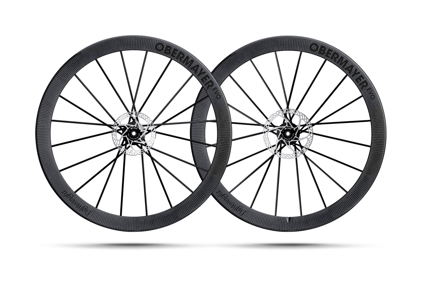 Lightweight Obermayer Evo Disc Road Wheelset Schwartz Ed (Special Order)