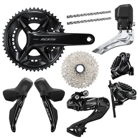Shimano 105 R7170 Di2 12-speed disc groupset complete kit