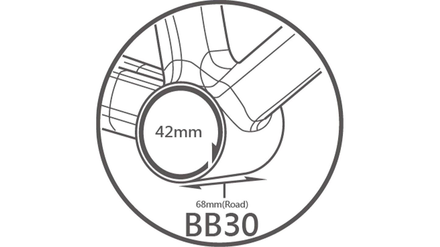 Tripeak BB30 68mm (Road) : 3 - in - 1 Core System (HTII / DUB / 3D+) - Eminence Cycle Co.