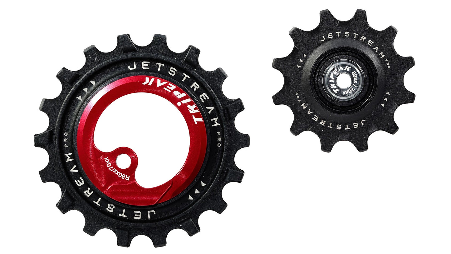 Tripeak Jetstream Pro Asymmetric Oversized Pulley Wheel 12/18t Shimano R70XX,R80XX - Eminence Cycle Co.