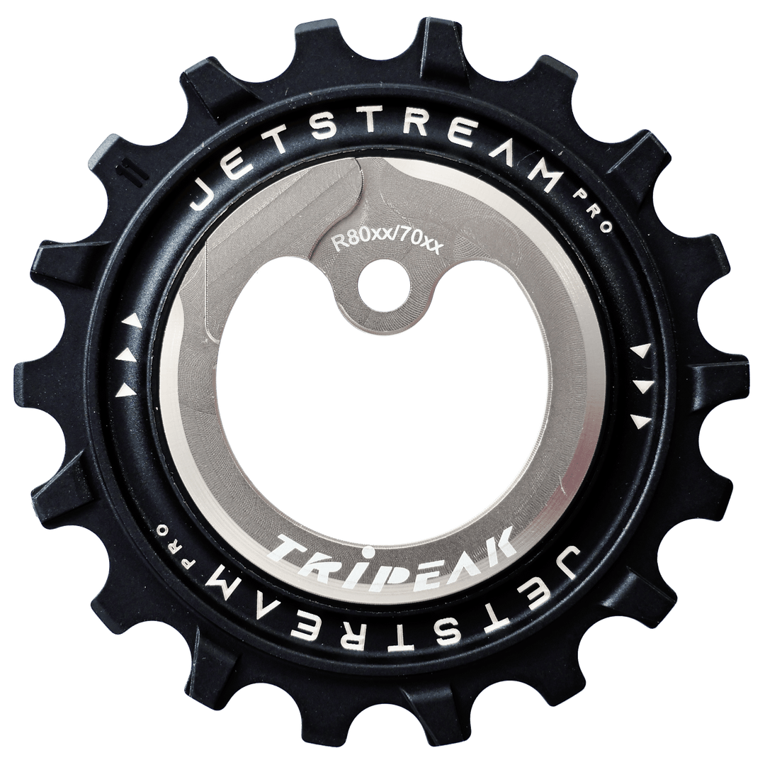 Tripeak Jetstream Pro Asymmetric Oversized Pulley Wheel 12/18t Shimano R70XX,R80XX - Eminence Cycle Co.