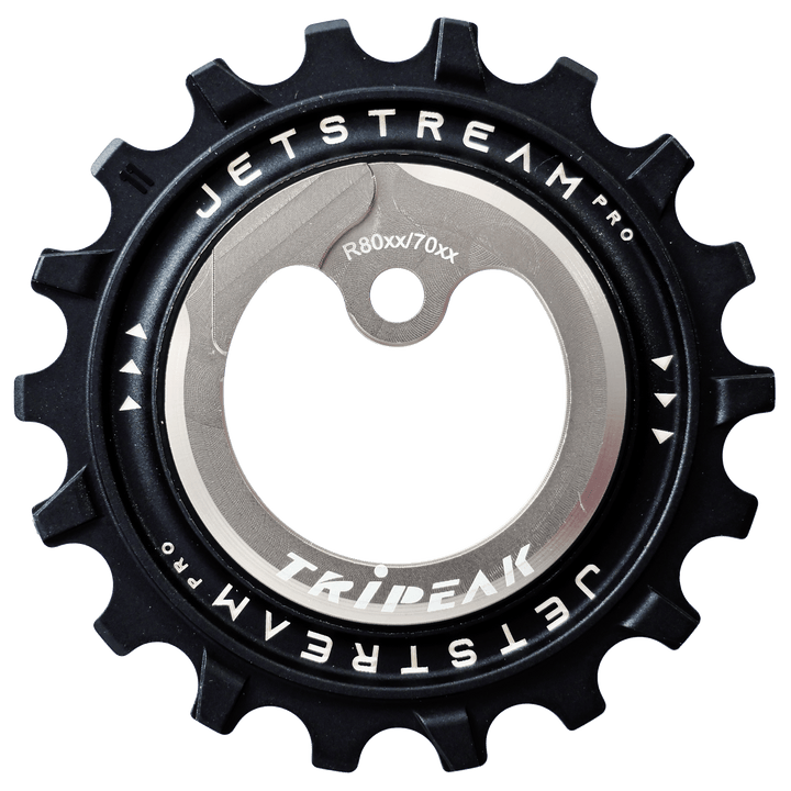 Tripeak Jetstream Pro Asymmetric Oversized Pulley Wheel 12/18t Shimano R70XX,R80XX - Eminence Cycle Co.