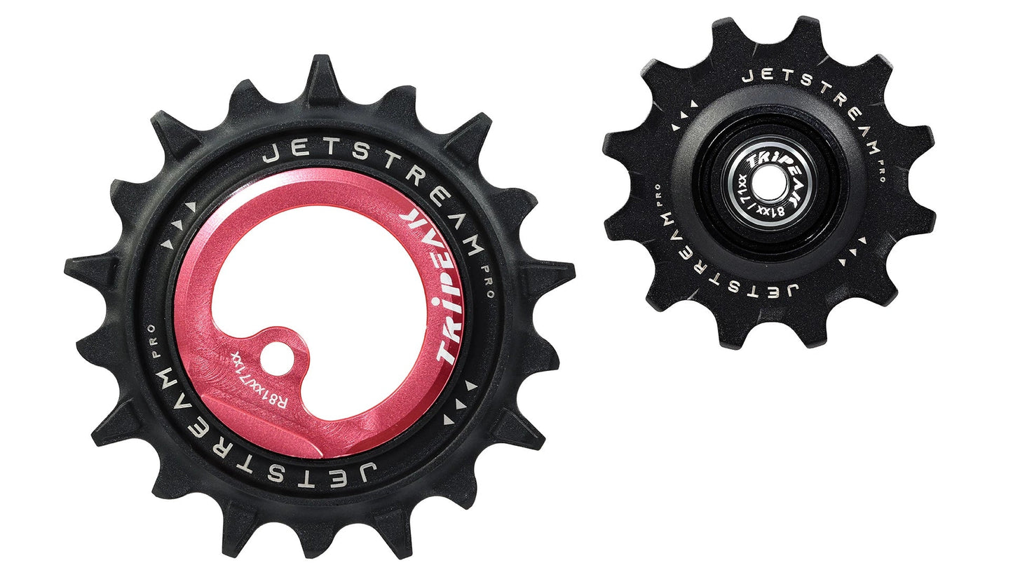 Tripeak Jetstream Pro Asymmetric Oversized Pulley Wheel 12/18t Shimano R71XX,81XX - Eminence Cycle Co.