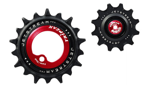 Tripeak Jetstream Pro Asymmetric Oversized Pulley Wheel 12/18t SRAM RIVAL/FORCE AXS - Eminence Cycle Co.