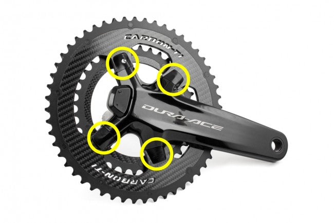 Carbon Ti X-Cover DA9200 Black fixing bolts & covers